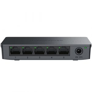 Switch Grandstream GWN7700 | Gigabit No Administrable | 5 Puertos 100/1000/10000MBPS | Gabinete Plástico