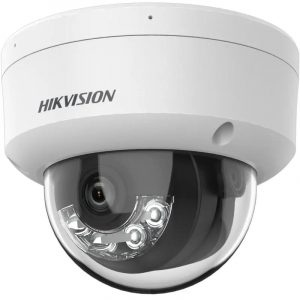 Hikvision / Dual Light Domo IP 8 Megapixel 4K / Lente 2.8 Mm / 30 Mts Ir 30 Mts Luz Blanca / Micrfono Integrado / IK08 / Acusense Lite / Exterior IP67 / H.265 / POE / Onvif