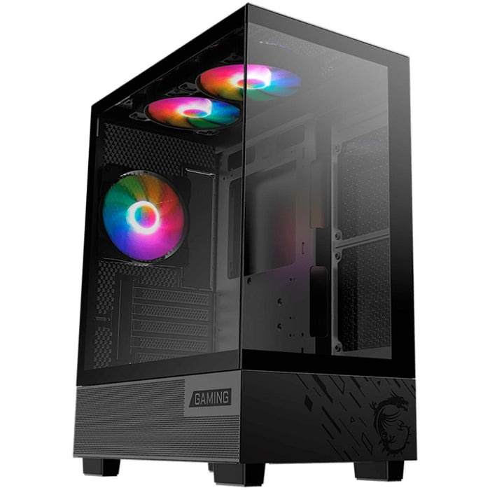Gabinete Gaming MSI Pag Pano M110A / Media Torre /micro Atx/mini Itx/ Negro/ Sin Fuente/pc/gamer