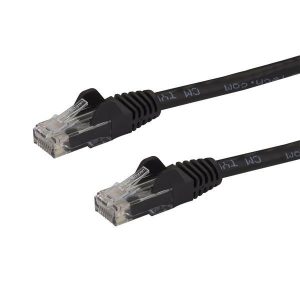 Cable De Red Ethernet Snagless Sin Enganches Cat 6 CAT6 Gigabit 0.5M - Negro Startech