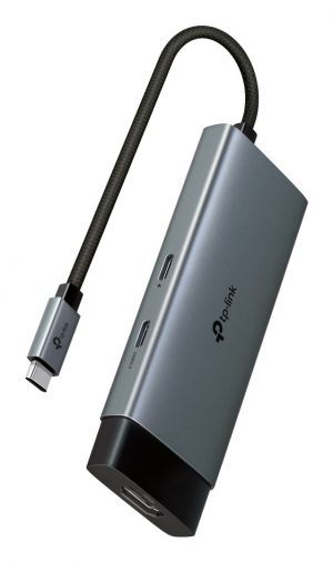 Adaptador Hub | Tp Link | UH5020C | Usb-C 5 En 1 Con Puerto HDMI 4K@60HZ Y Carga Rápida De 100W