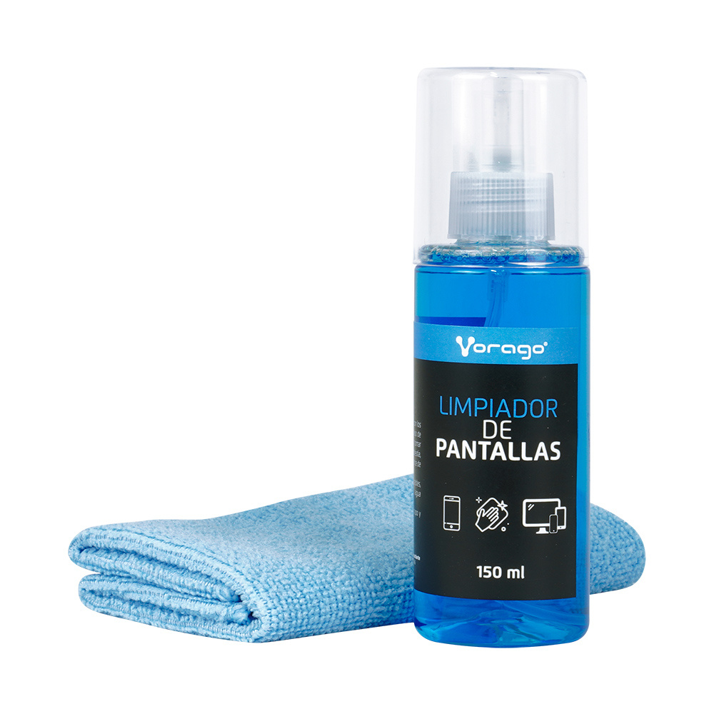 Limpiador De Pantallas Vorago Cln-109 150 Ml Con Franela Microfibra