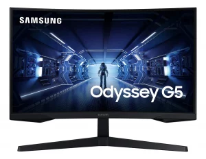 Monitor LED Samsung 27 Pulgadas /G5 Odyssey Gamer/Qhd (2560 X 1440)/ OLED / Plano/ Dp/ Hdmi/ 144HZ/ Negro