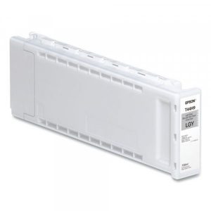 Cartucho EPSON Modelo T44H Ultrachrome PRO12 Gris Claro, Para Plotter P7570 Y P9570 (700ML)