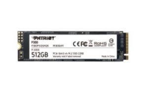 Unidad De Estado Solido Interno Patriot P300 512GB M.2 2280 NVME PCIE Gen 3X4 Lect.2100 Escrit.1650 Mbs Pc Laptop Minipc