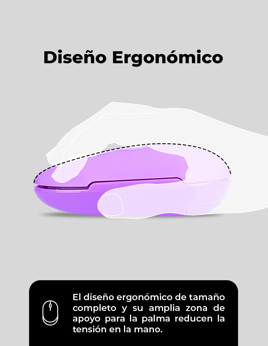 Teclado/Mouse Techzone TZACCBI18 Inalambrico, Dpi 1000,1200,1600, Usb, Qwerty, 2 Baterias Aaa, Aa - Imagen de 3